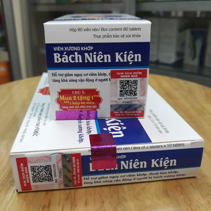 [Tích Điểm NHẬN NGAY 1 HỘP 20 VIÊN] Viên Xương Khớp Bách Niên Kiện - Giảm Viêm &amp; Đau Nhức Xương Khớp
