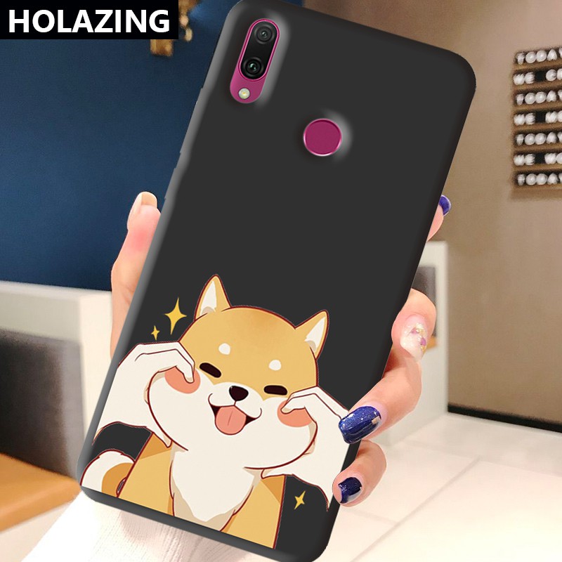 Huawei Y8P Y7 Y6 Pro 2019| Y5 | Y9 Prime 2019 Mate 30 40 Pro 20 Y9S Candy Color Phone Cases vỏ điện thoại Cute Shiba Inu Soft Silicone Cover