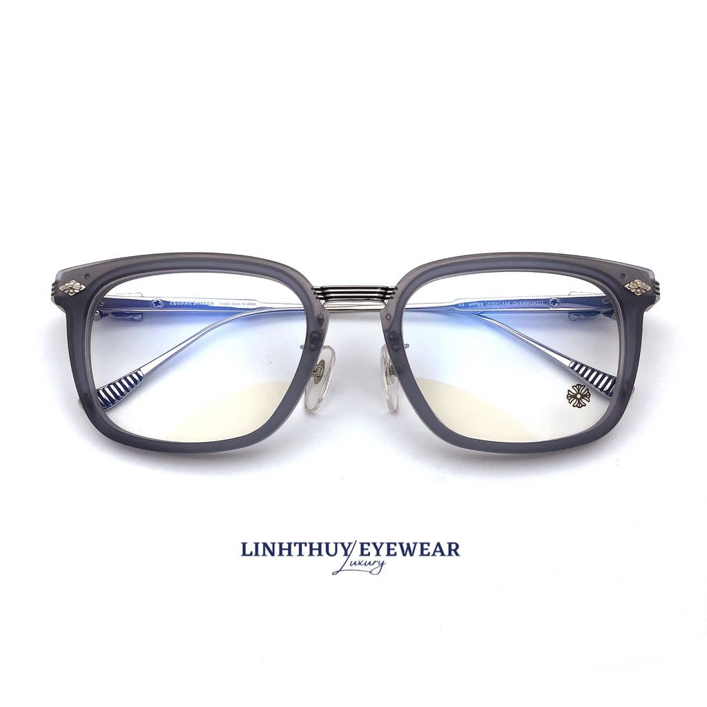Kính mắt vuông hoạ tiết chrome hearts overpoked cao cấp tặng kèm phụ kiện