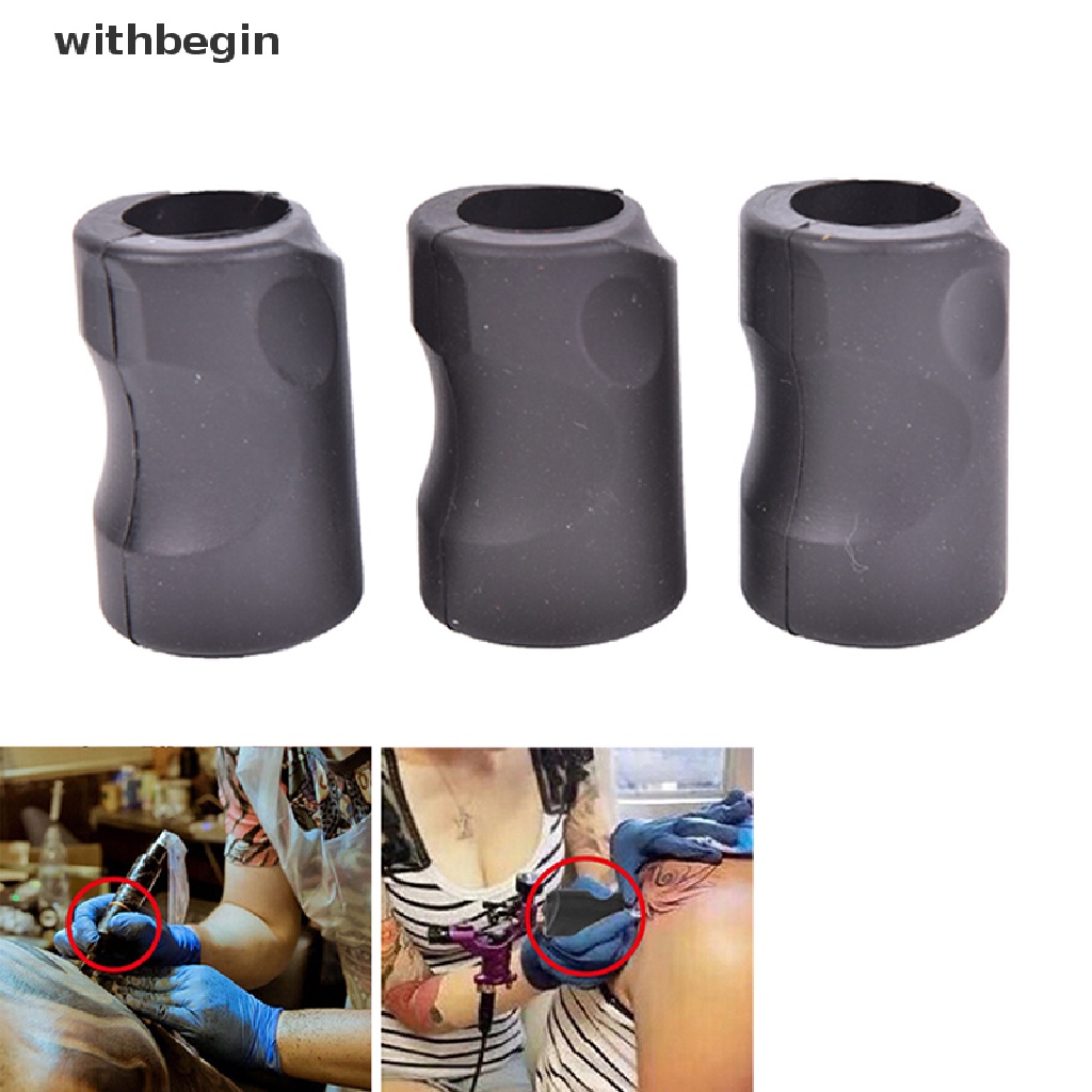 Vỏ Bọc Tay Cầm Máy Xăm Hình Bằng Cao Su Silicon Kích Thước 25 * 50mm