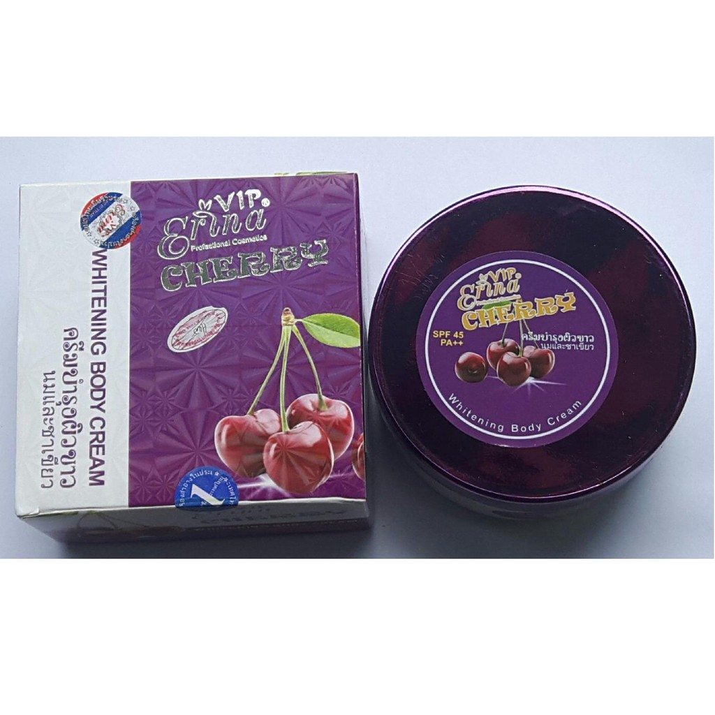 Kem body Ngày & Đêm Trắng Da Erina VIP Cherry SPF 45 UVA/UVB++ 250g THÁI LAN