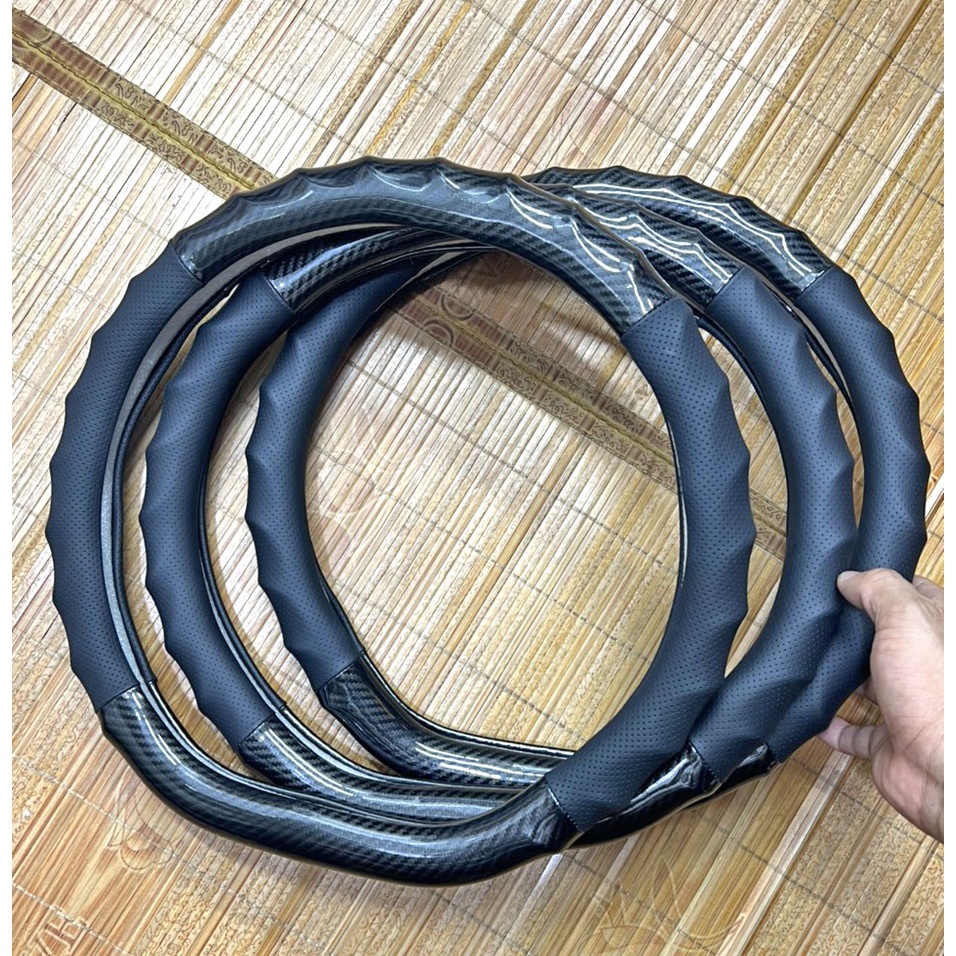 Vô lăng d cut-Bọc vô lăng carbon chữ D cut  hàng chuẩn loại 1