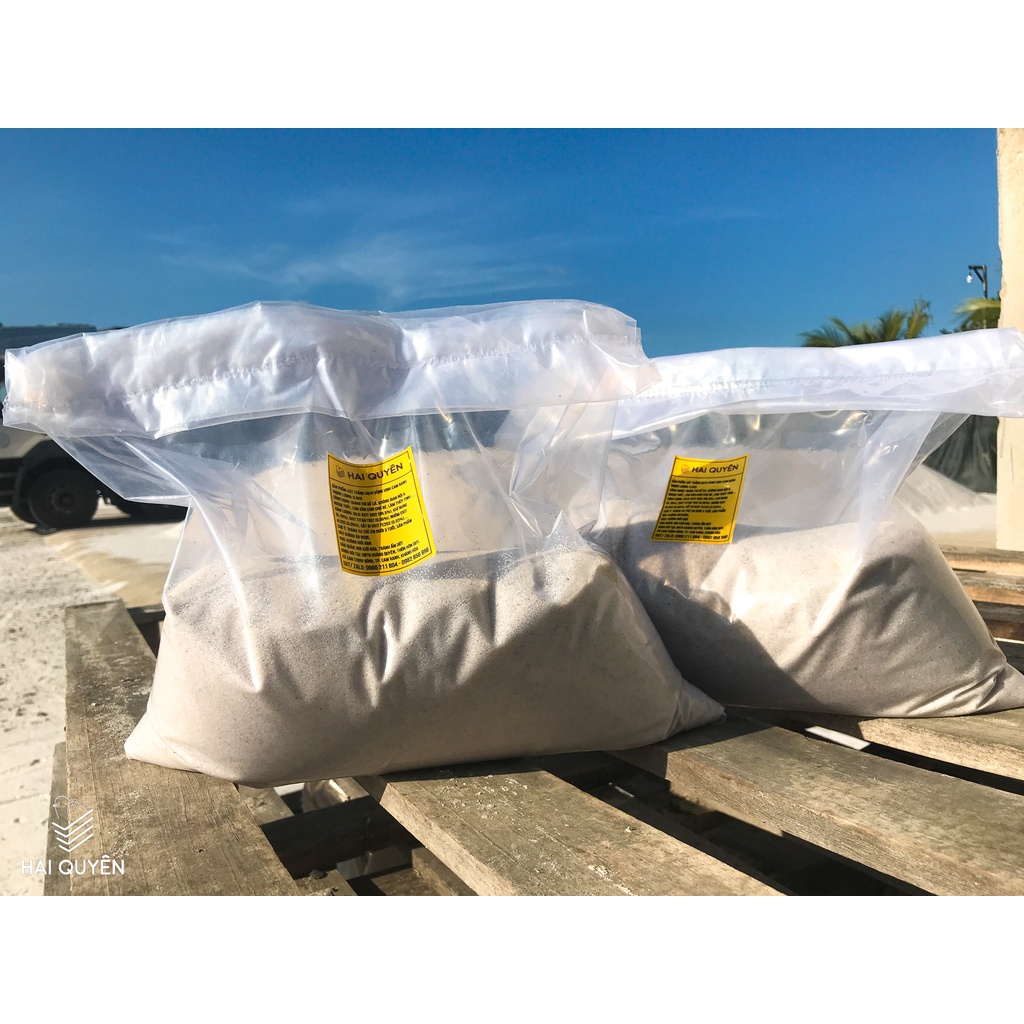 5KG Cát trắng Thạch Anh Cát Thuỷ Triều Cam Ranh, tạo thác, lọc bể nước, đổ lư nhang, thuỷ sinh, hồ bơi cho bé