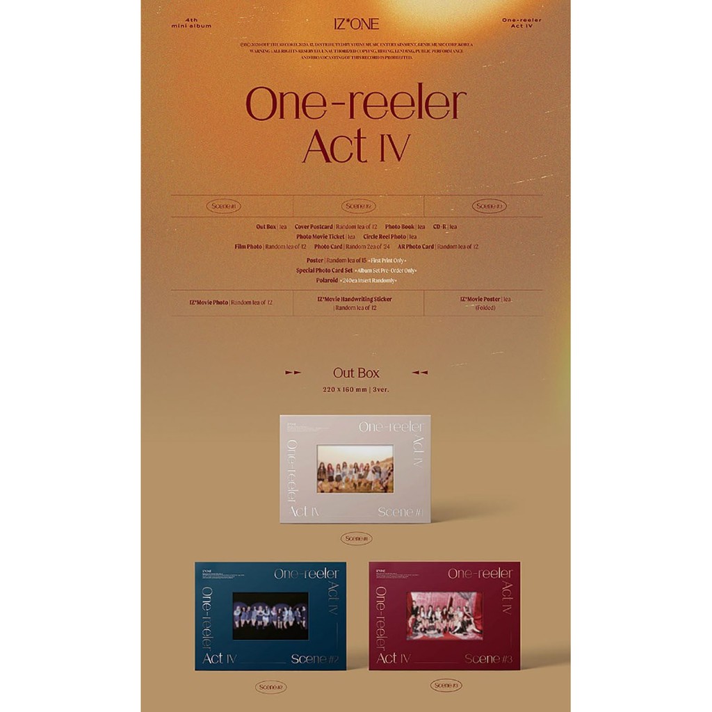 IZ*ONE ALBUM RỖNG ONE REELER