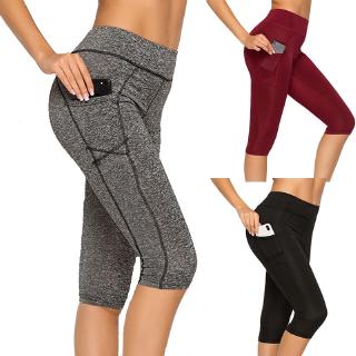 Quần legging lửng lưng cao tập thể thao cho nữ