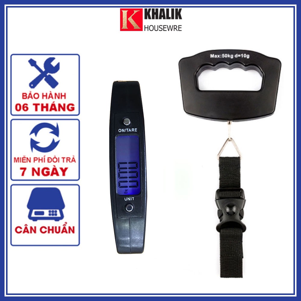 Cân hành lý móc cầm tay điện tử 50kg - 0,01 QJ-A10, Electronic Luggage Scale