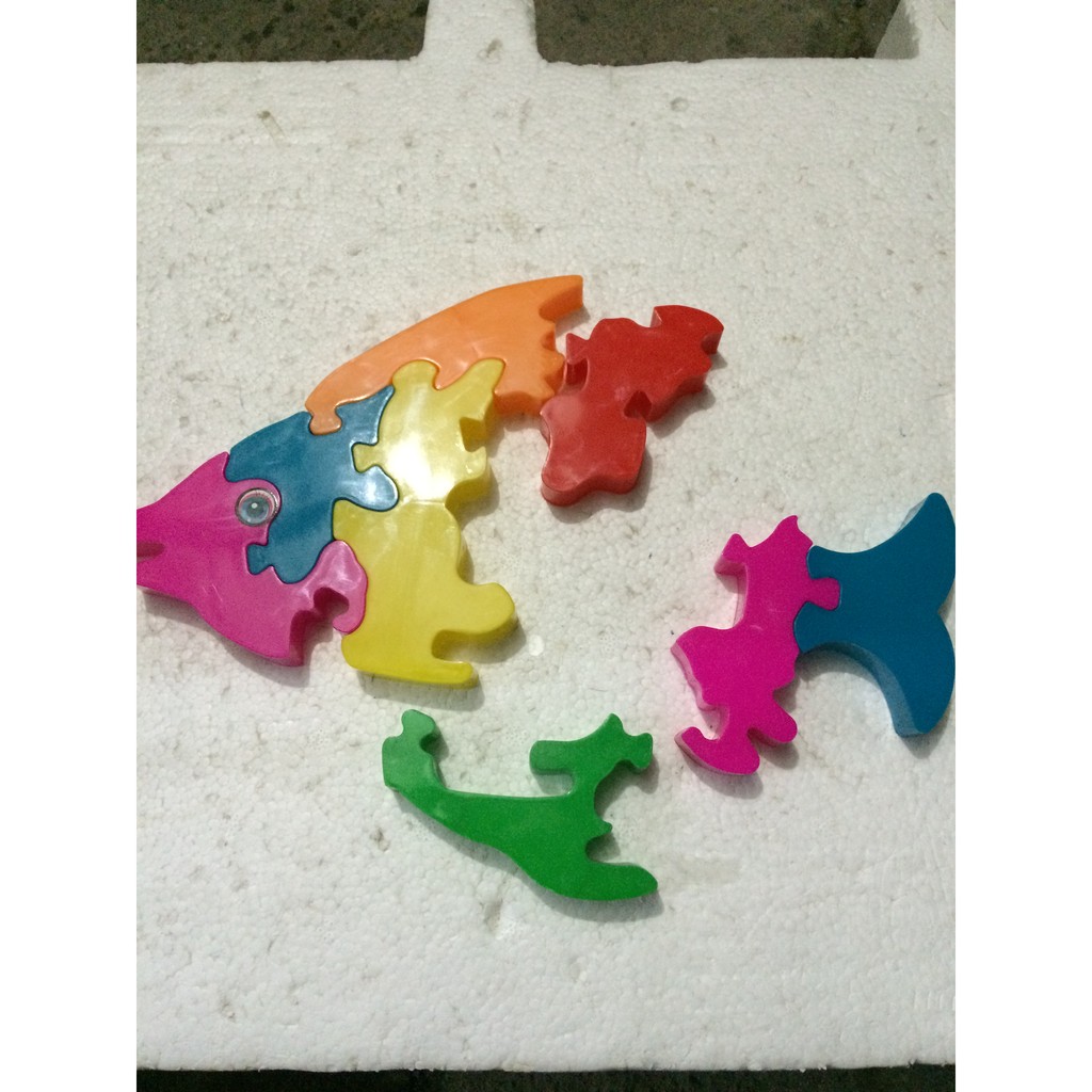 Sỉ 10 bộ xếp hình con cá cho bé 1-5 tuổi