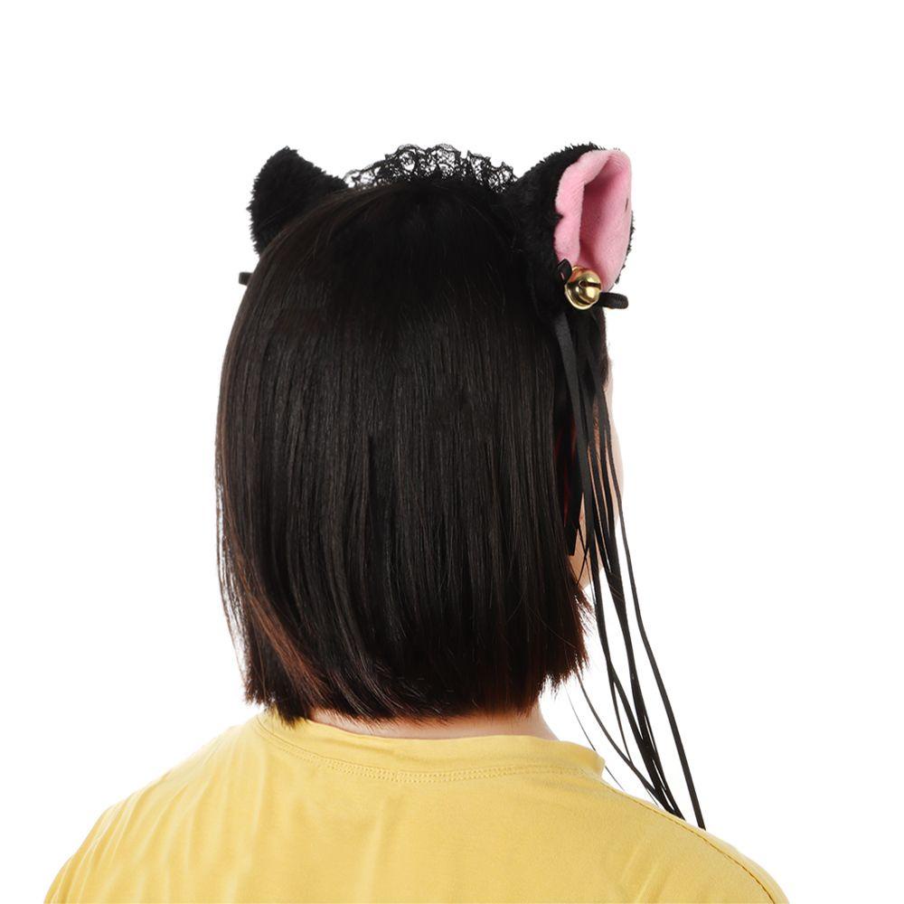 Băng Đô Cài Tóc Hình Tai Mèo Bằng Lông Nhung Dễ Thương Xinh Xắn