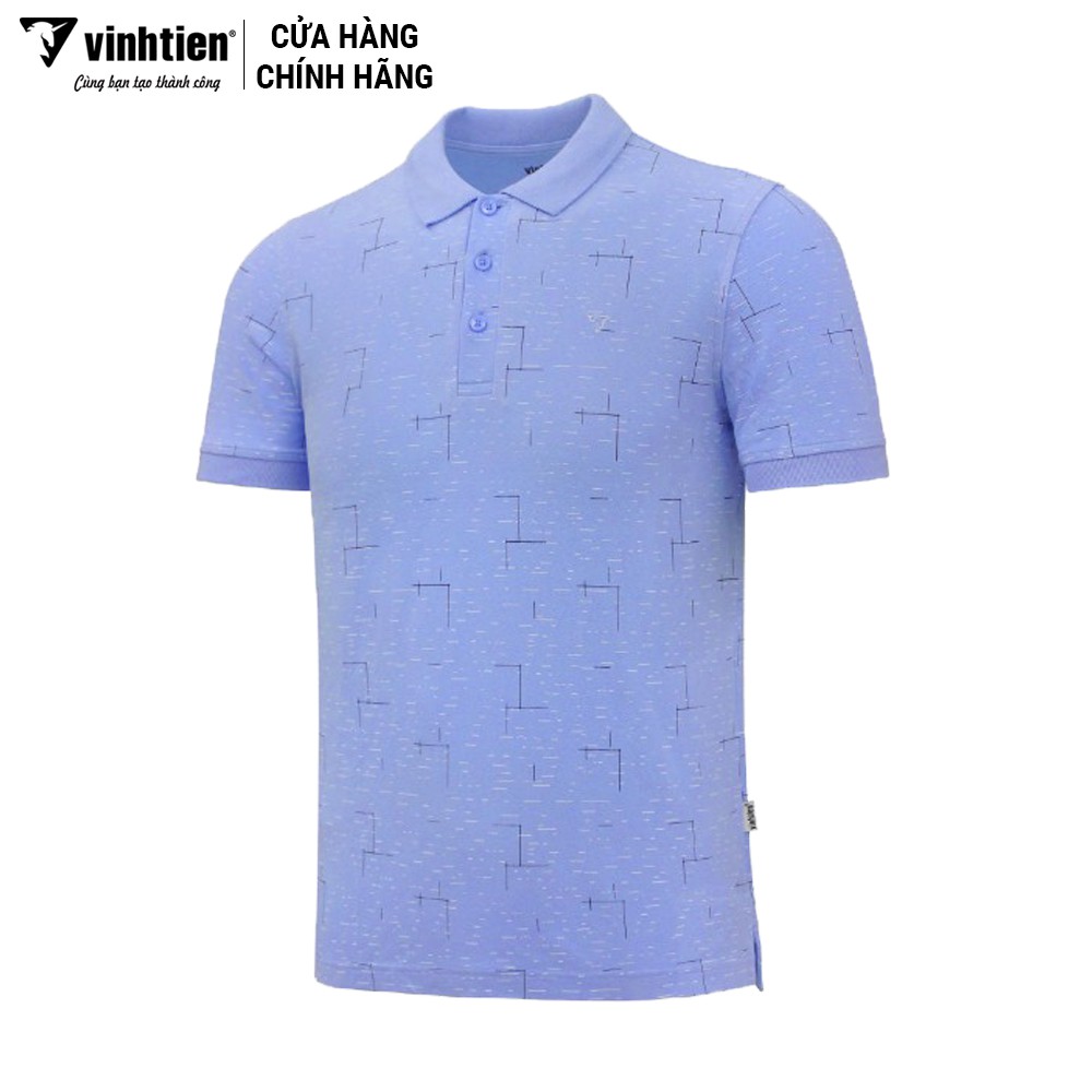 Áo Thun Polo Họa Tiết Slimfit Vĩnh Tiến 329 _ BB2-F002-337