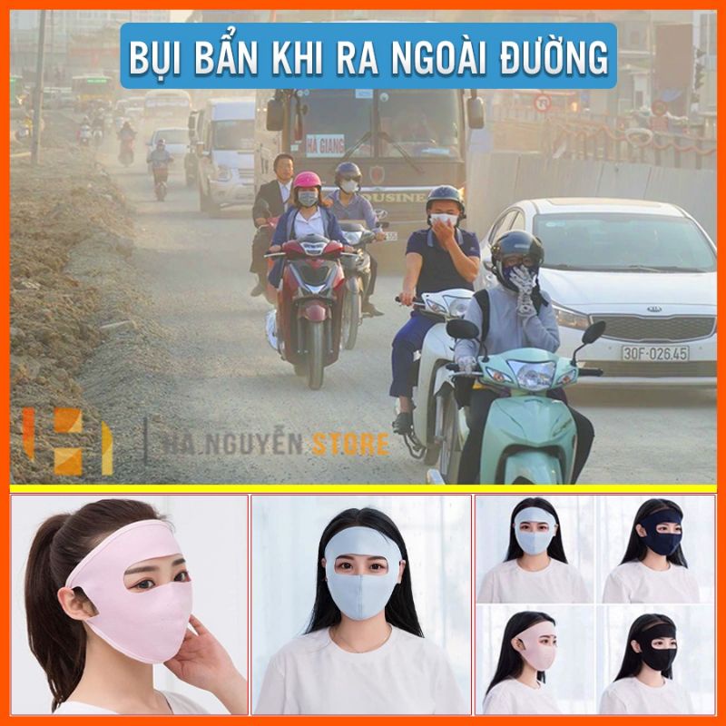 Khẩu trang vải ninnja chống nắng