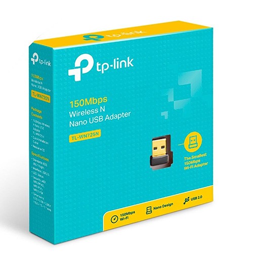 USB thu wifi TP-Link TL-WN725N nano 150Mbps (Chính Hãng)