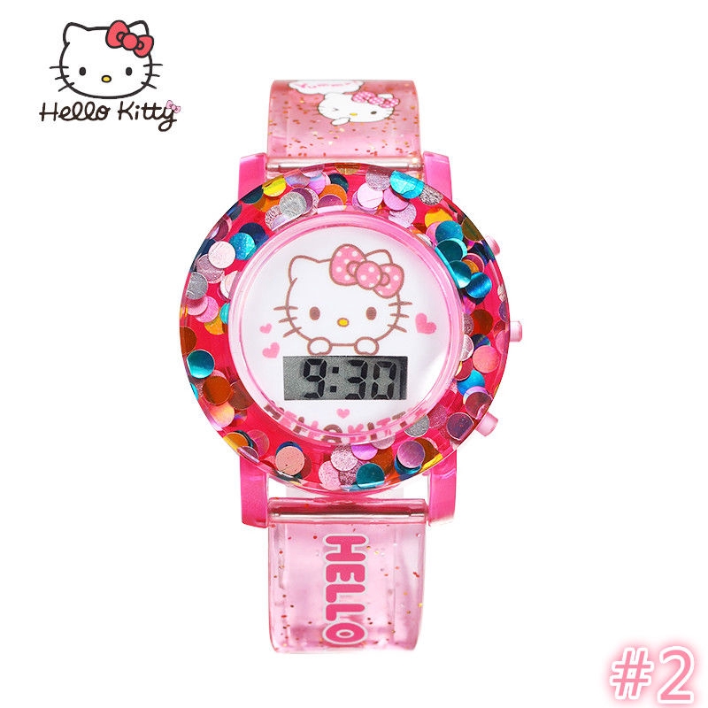 Đồng Hồ Điện Tử Hình Hello Kitty Cho Bé Gái