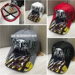 Nón kết lưỡi trai Vá lưới thêu chim đại bàng 🦅 phong cách thời trang nam