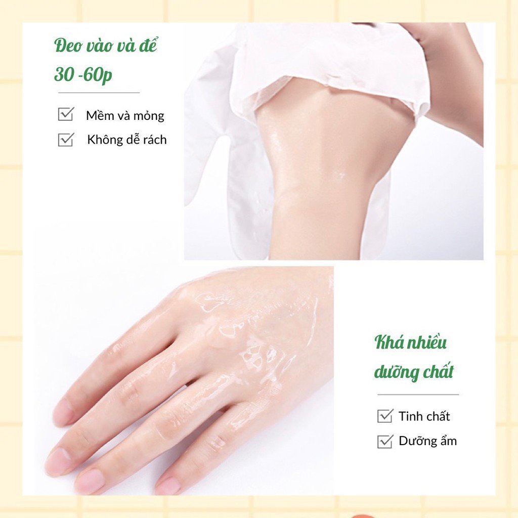 Mặt Nạ Dưỡng Ẩm Tay Chân Tinh Chất Quả bơ Bioaqua Làm Mềm Mịn Da Giúp Da Trắng Khỏe