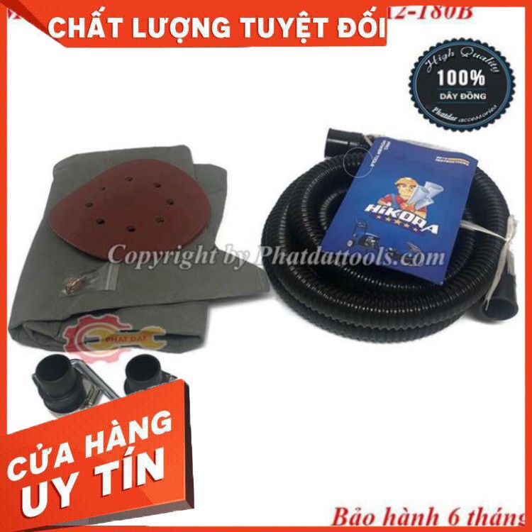 Máy chà nhám tường làm sơn bả HIKORA HA2-180B-Hàng chính hãng-Bảo hành 6 tháng-Đầy đủ phụ kiện 100% dây đồng