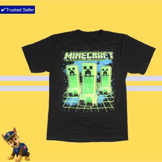 Áo Thun Bé Trai Tay Ngắn In Hình Minecraft