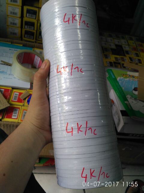 Keo 2 mặt 5 ly bản dày 60 cuộn nhỏ
