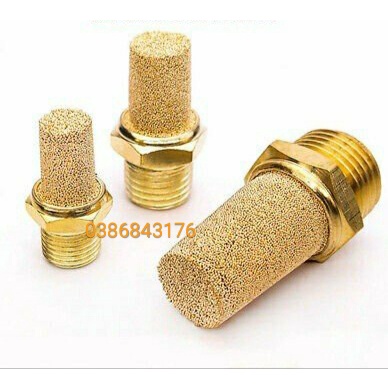 GIẢM THANH KHÍ NÉN BẰNG ĐỒNG, GIẢM ÂM KHÍ NÉN CHỐNG ỒN CHỐNG BỤI BẨN VÀO VAN ĐIỆN TỪ KHÍ NÉN