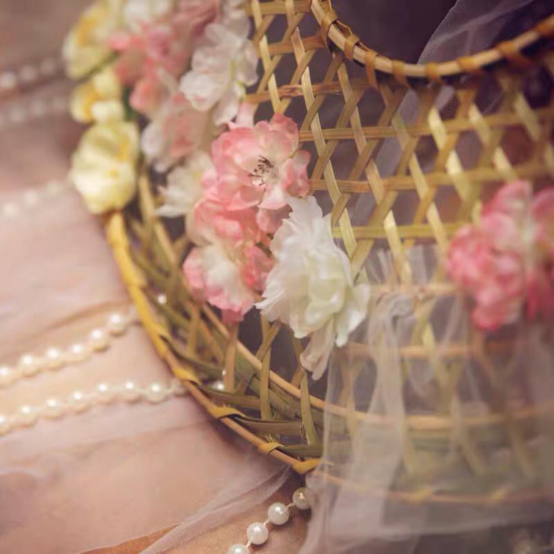 nón cổ trang trang trí  có mạng che