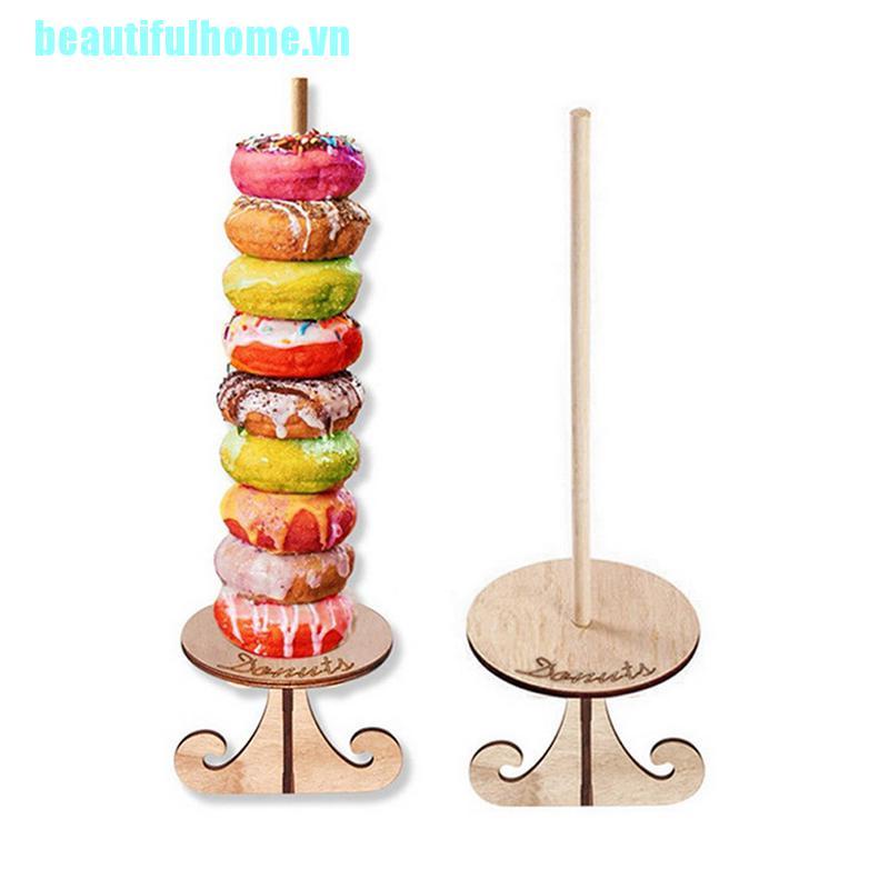 Kệ Gỗ Trưng Bày Bánh Donut