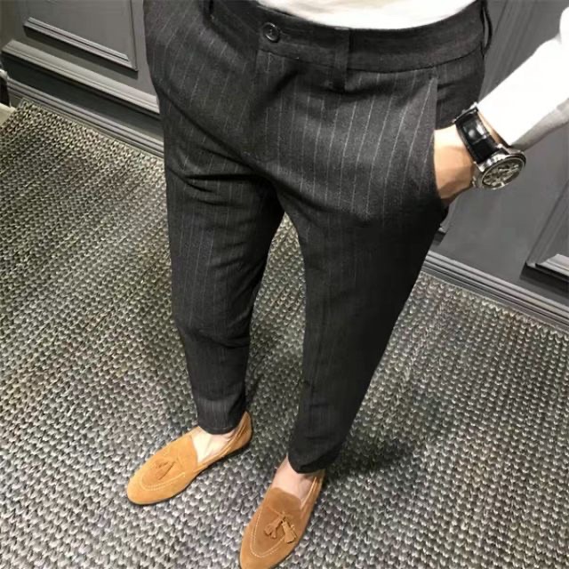 Quần Tây nam ống côn kẻ sọc _ mẫu mới | BigBuy360 - bigbuy360.vn