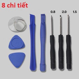 Bộ dụng cụ 8 chi tiết tháo mở điện thoại sửa chữa vệ sinh thay pin