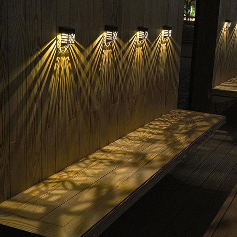 Đèn LED Năng Lượng Mặt Trời Gắn Tường Trang Trí ​Đèn Led Chiếu Sân Vườn Chống Thấm Nước