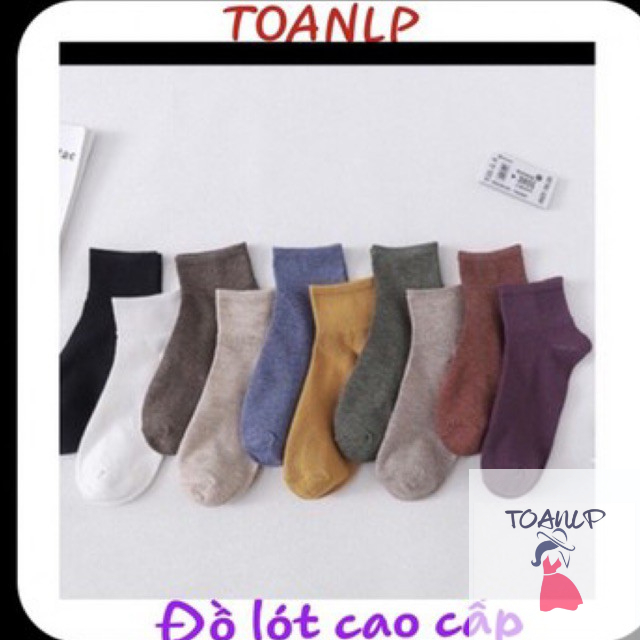 combo 10 đôi tất muối tiêu vintage