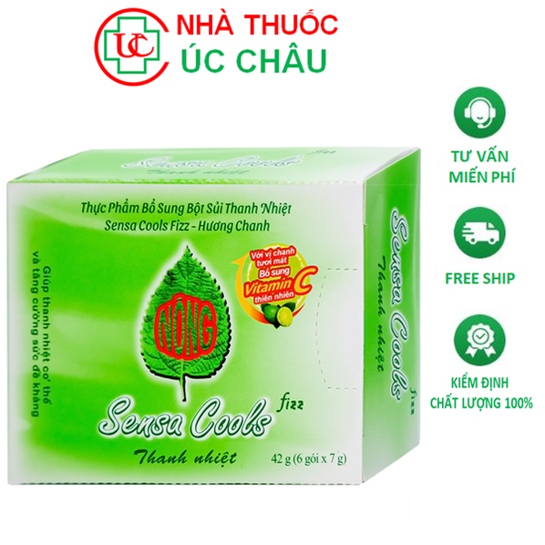 Bột sủi thanh nhiệt Sensacool Hộp 6 gói