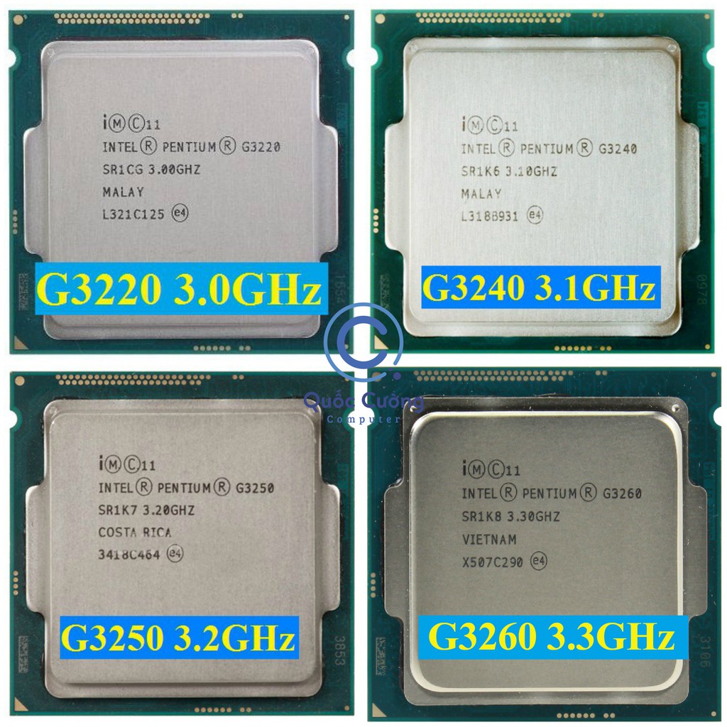 [CHÍNH HÃNG] CPU socket 1150 G3220, G3240, G3250, G3260, G3420, G3440, G3450, G3460 (Main H81,B85)