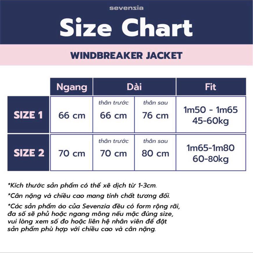 Áo khoác dù Jacket 7zia, TMS vải dù 2 lớp, logo 7zia thêu,dây rút eo, form ulzzang nam nữ phong cách.