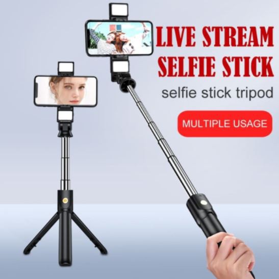 Gậy Selfie Bluetooth 3 Trong 1 Có Đèn Led | BigBuy360 - bigbuy360.vn