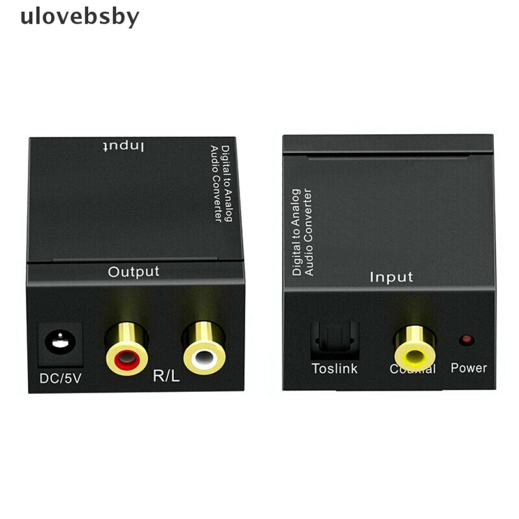 [ulovebsby] Optical Coaxial Toslink Digital to Analog Audio Converter Adapter RCA L/R 3.5mm [ulovebsby]