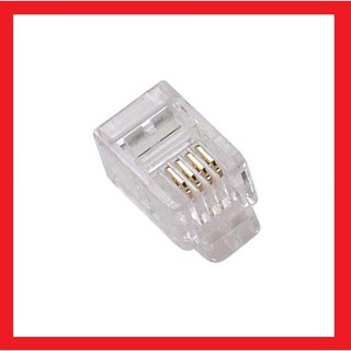 Đầu bấm dây điện thoại RJ11 (túi 1000 hạt)