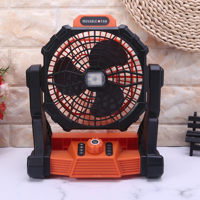 YXA Camping Fan with LED Lantern and Hook USB Rechargeable 7800mAh Desk Hanging Fan | BigBuy360 - bigbuy360.vn