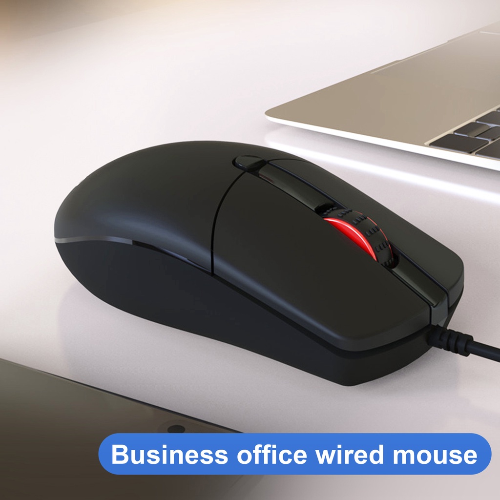 Chuột có dây Lenovo M103 1000DPI màu đen độ nhạy cao cắm vào là hoạt động cổng cắm USB thích hợp cả hai tay