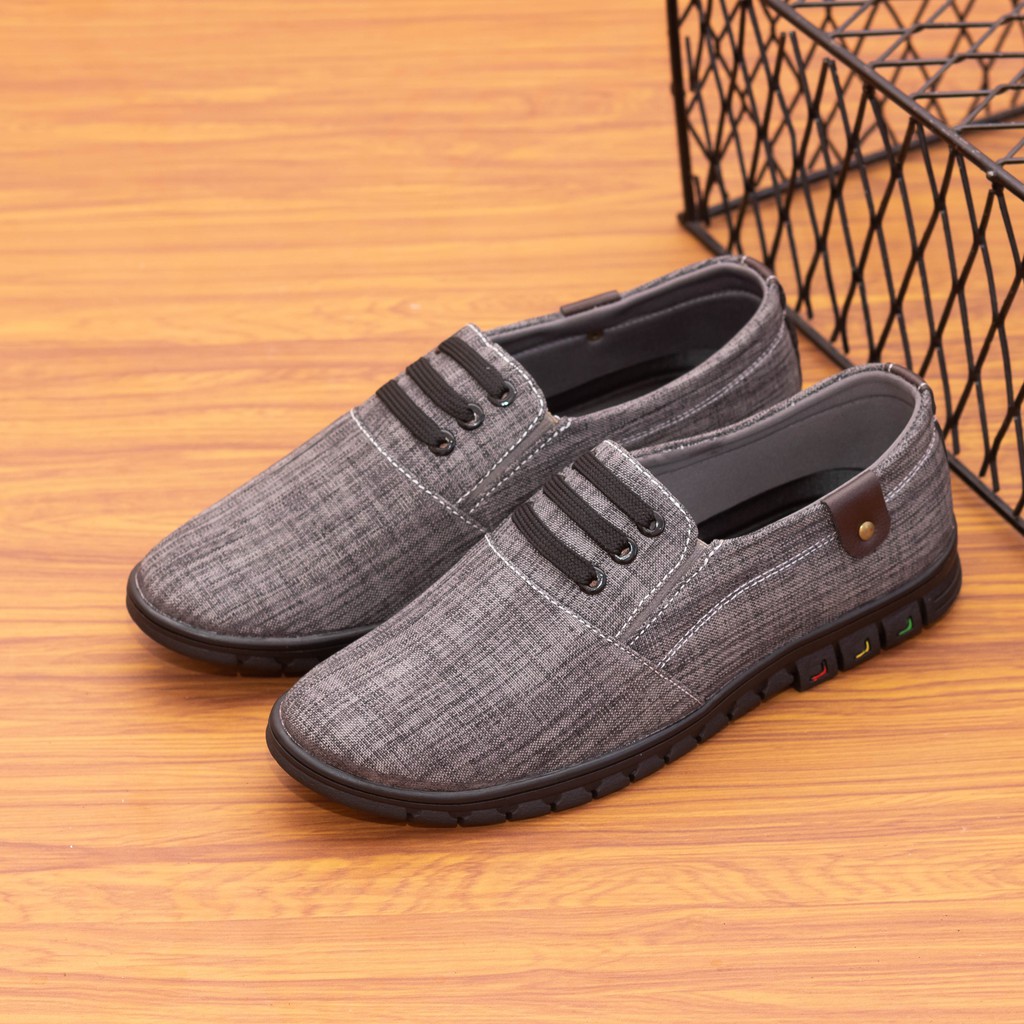 Giày lười nam ORSIL mã L14 màu xám | BigBuy360 - bigbuy360.vn