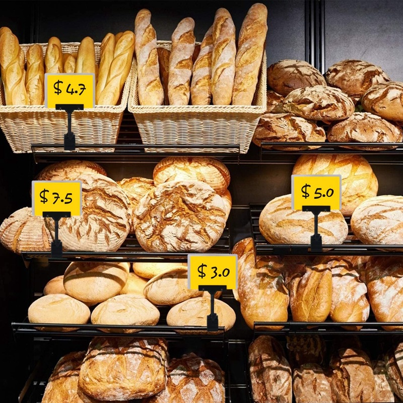 Set 10 Giá Đỡ Biển Báo Hai Đầu Dạng Kẹp Bằng Nhựa Có Thể Điều Chỉnh Đa Ứng Dụng