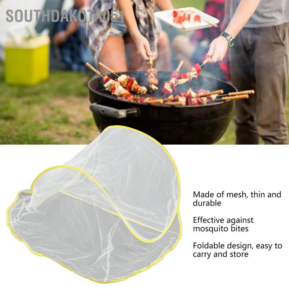 Southdakota051 Outdoor Mosquito Cover Lightweight Portable Foldable Head Net for Camping Home