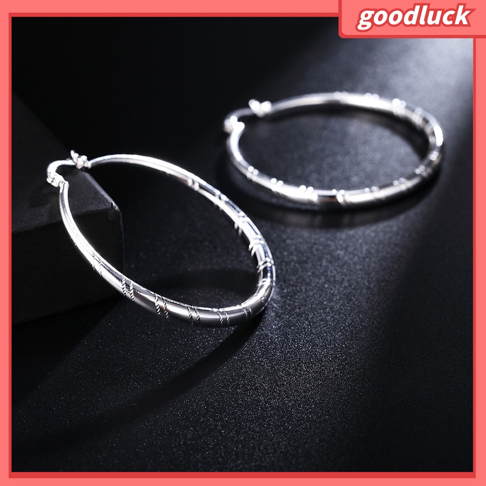 Khuyên Tai Nữ Hình Tròn Lớn Phong Cách Cổ Điển