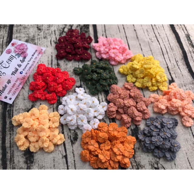 Hoa bột nail, cúc chi đính móng, Phụ Kiện nail