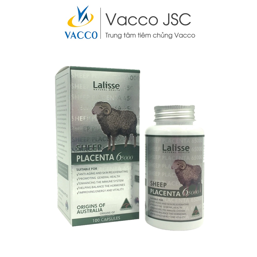 Nhau Thai Cừu - SHEEP PLACENTA 65000 với Collagen thủy phân bổ sung các chất dinh dưỡng cần thiết cho da và cơ thể.