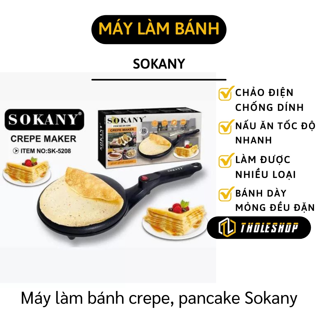 Máy Làm Bánh Cuốn, Bánh Tráng - Chảo Nướng Đa Năng, Làm Pancake, Crepes Tiện Dụng 10227