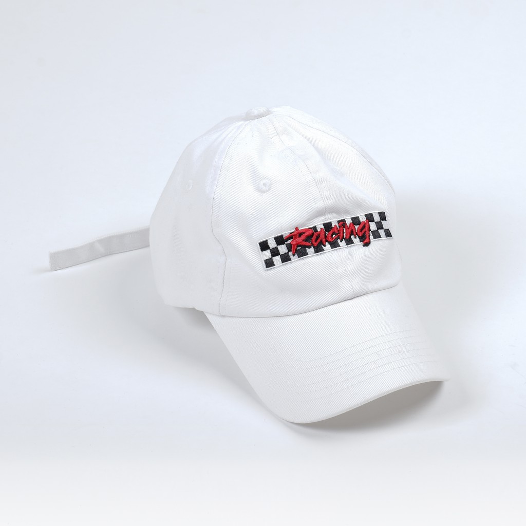 NON "RACING" CAP IN WHITE - [SMAKER]