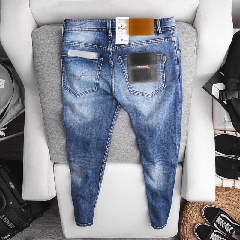 QUẦN JEAN NAM | QUẦN BÒ NAM VNXK cao cấp - xanh rách - ống ôm xuất xịn Hải An Jeans