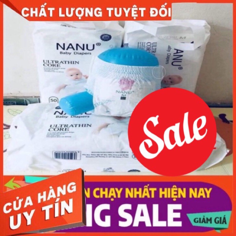 Bỉm Quần NANU Baby 100M, 100L, 100XL, 100XXL, 100XXXL