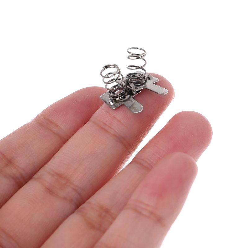 Set 100 tấm và lò xo pin kim loại chuyên dụng dành cho loại AA và AAA