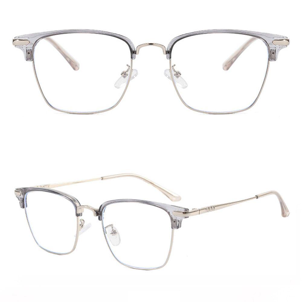 ♪PATH♪ Women Computer Goggles Vision Care Students Eyewear Anti-UV Blue Rays Glasses Fashion Men Square Frame Metal Eyeglasses/Multicolor