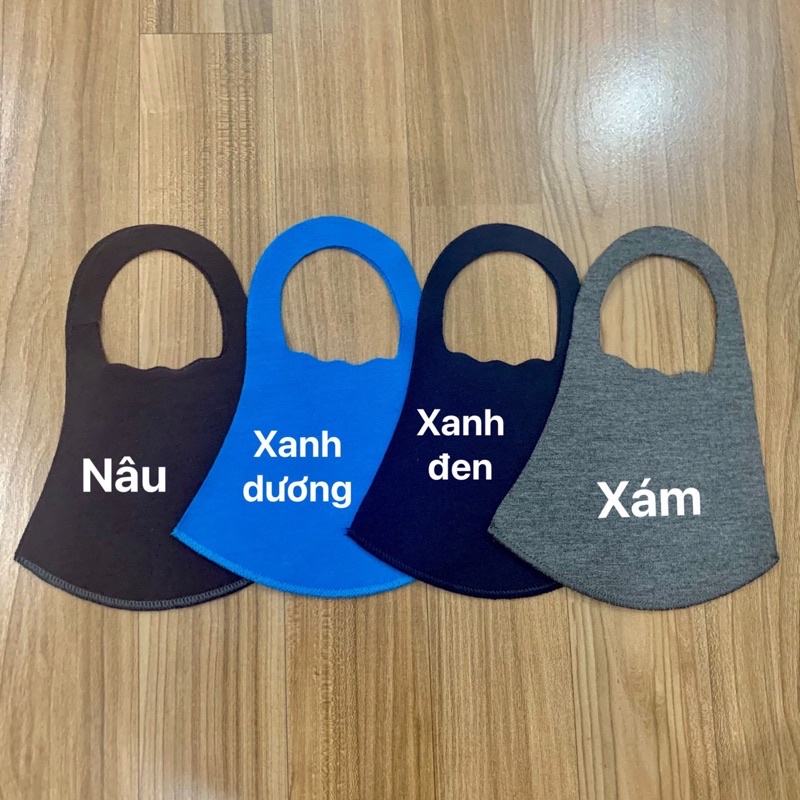 Set 10 khẩu trang vải thun dày dặn dập tai chân vịt | BigBuy360 - bigbuy360.vn
