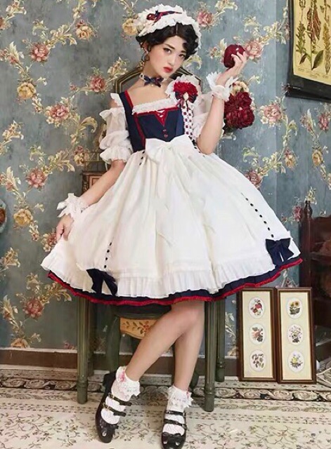 Fullset đầm LOLITA OP Bạch Tuyết Disney Sincerity chính hãng